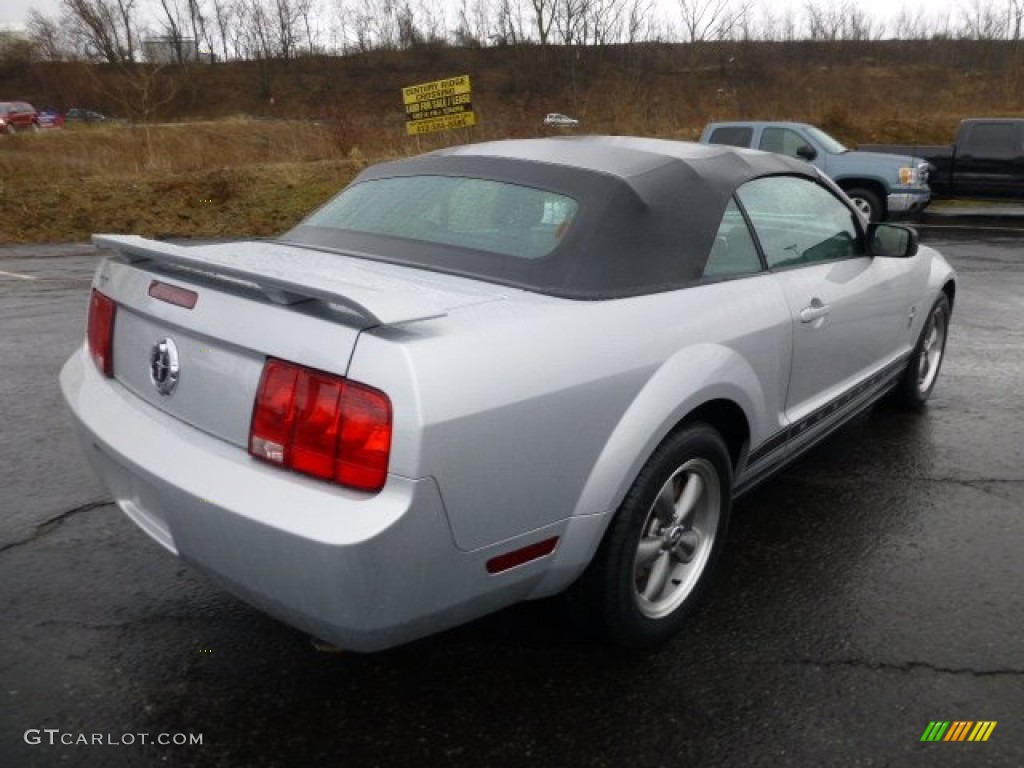 Satin Silver Metallic 2006 Ford Mustang V6 Premium Convertible Exterior Photo #77449182