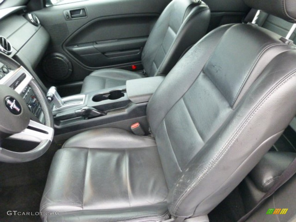2006 Ford Mustang V6 Premium Convertible Front Seat Photo #77449228