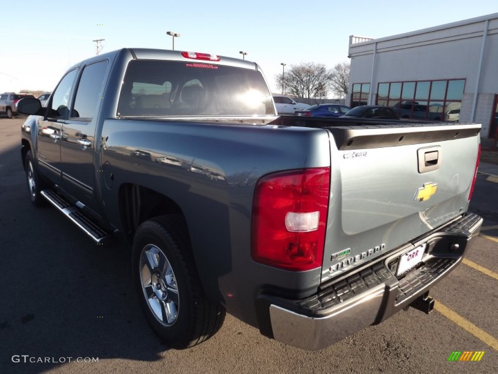 2010 Silverado 1500 LT Crew Cab - Blue Granite Metallic / Light Titanium/Ebony photo #7