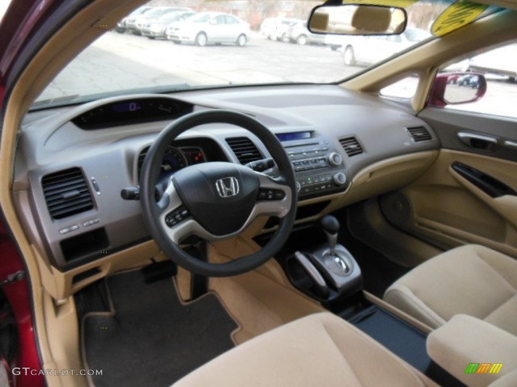 Ivory Interior 2007 Honda Civic EX Sedan Photo #77450256