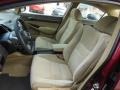 2007 Honda Civic Ivory Interior Front Seat Photo