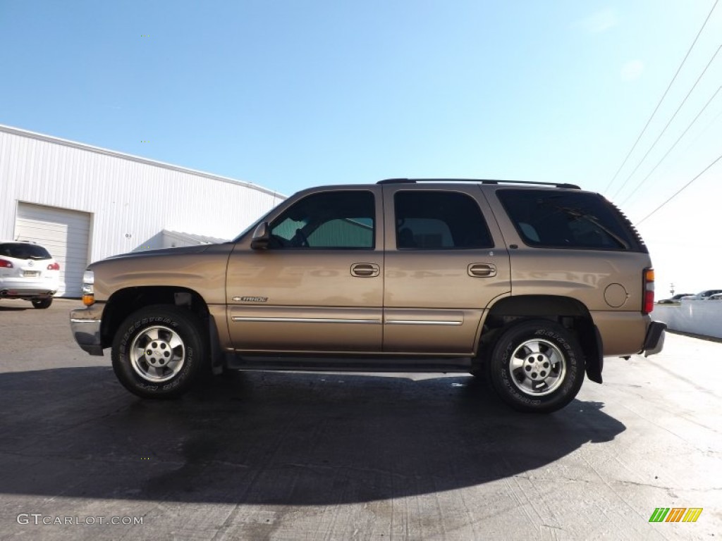 2001 Tahoe LT 4x4 - Sunset Gold Metallic / Tan/Neutral photo #4