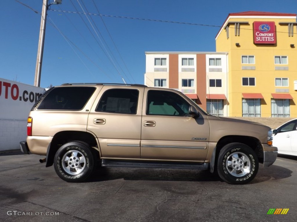 2001 Tahoe LT 4x4 - Sunset Gold Metallic / Tan/Neutral photo #9