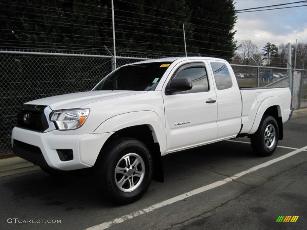 2012 Tacoma Prerunner Access cab - Super White / Graphite photo #1