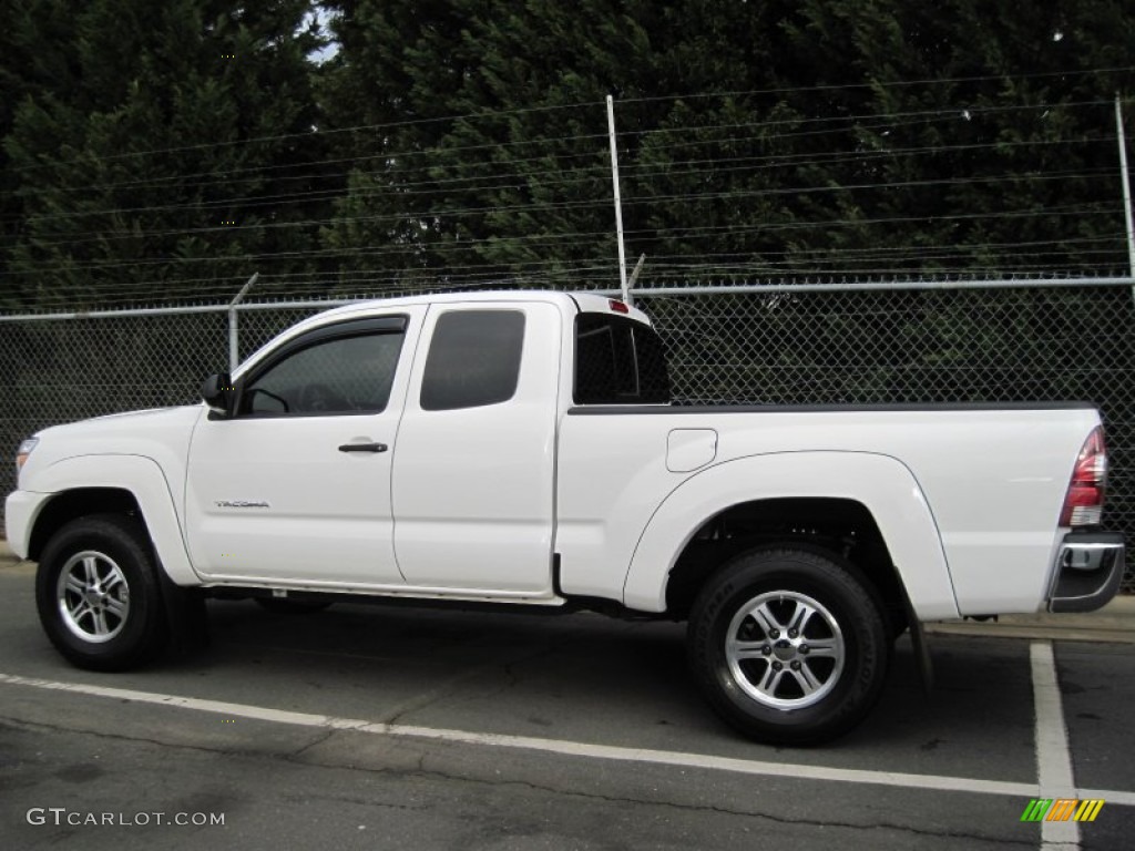 2012 Tacoma Prerunner Access cab - Super White / Graphite photo #2