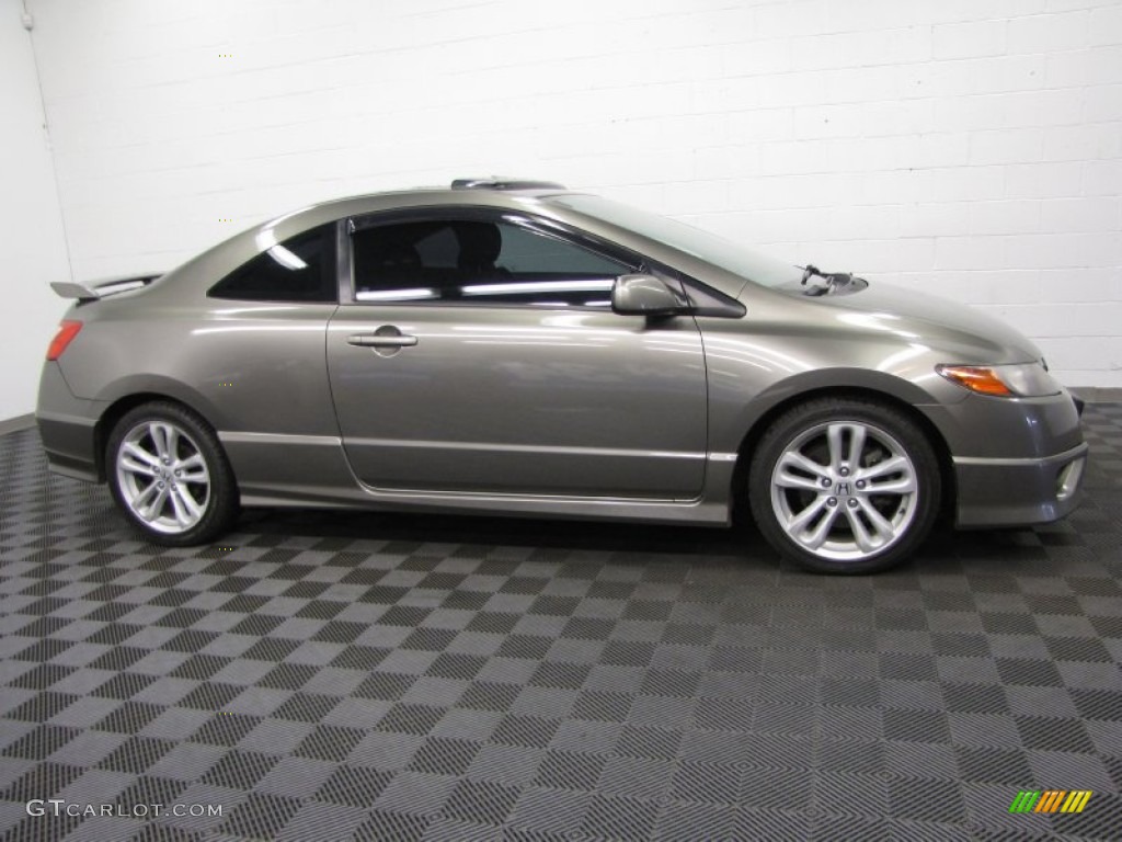 2006 Civic Si Coupe - Galaxy Gray Metallic / Black photo #3