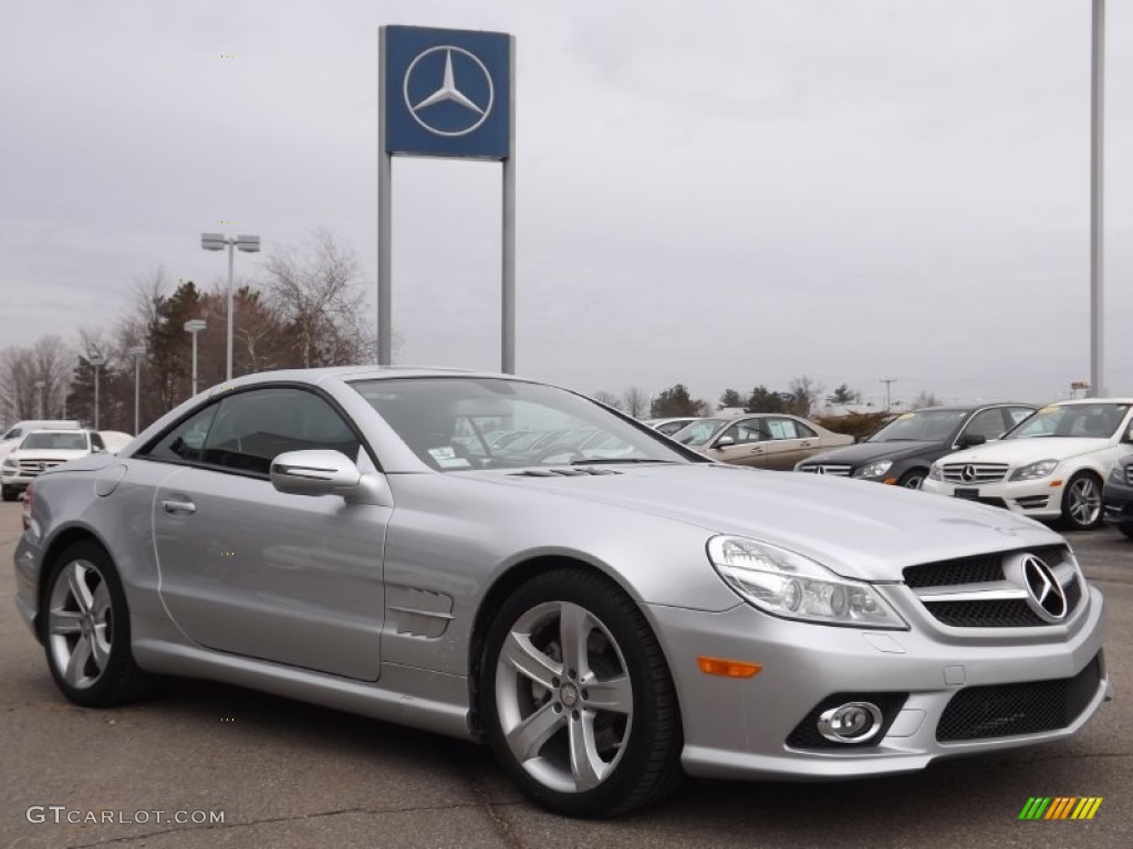 Iridium Silver Metallic 2009 Mercedes-Benz SL 550 Roadster Exterior Photo #77453067
