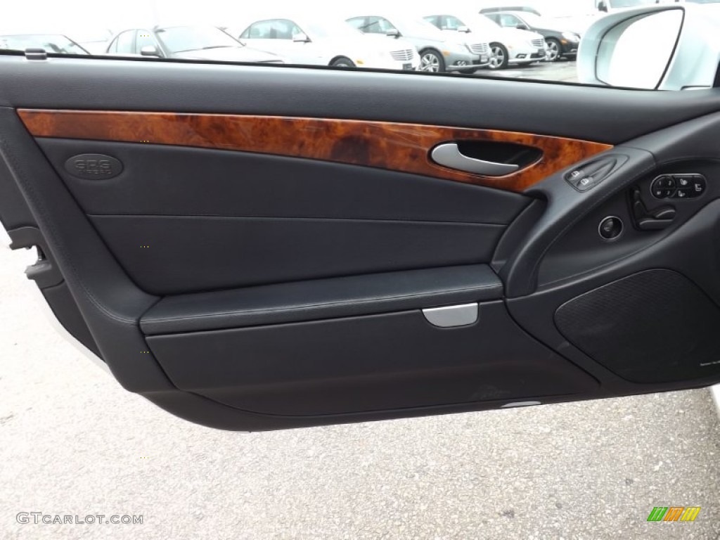 2009 Mercedes-Benz SL 550 Roadster Black Door Panel Photo #77453091