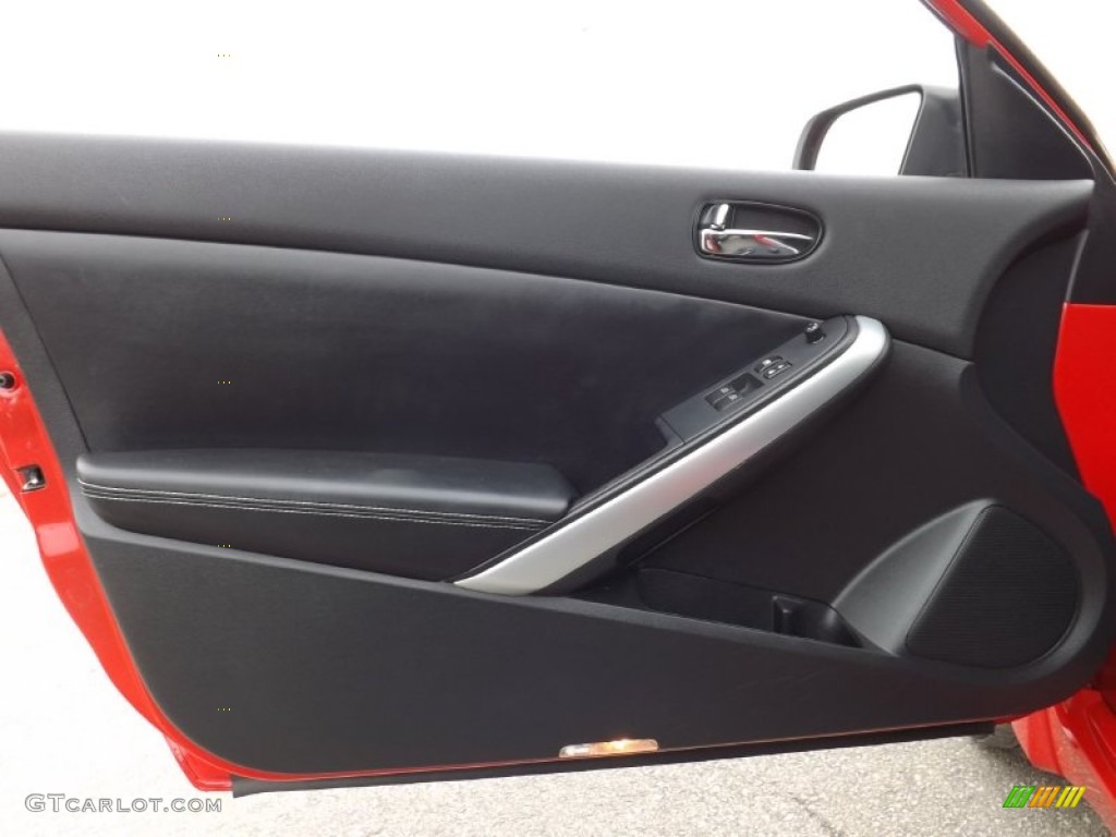 2010 Nissan Altima 3.5 SR Coupe Charcoal Door Panel Photo #77453124