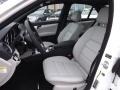 2013 Mercedes-Benz C Ash/Black Interior Front Seat Photo