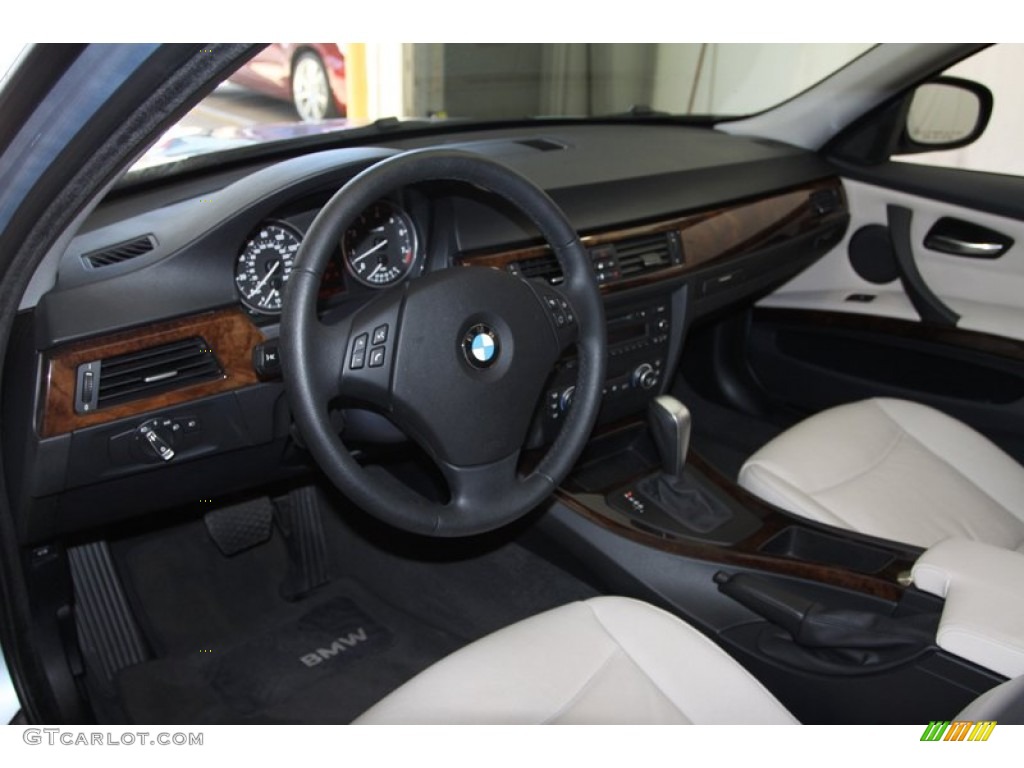 Oyster Dakota Leather Interior 2009 BMW 3 Series 328i Sedan Photo #77453541