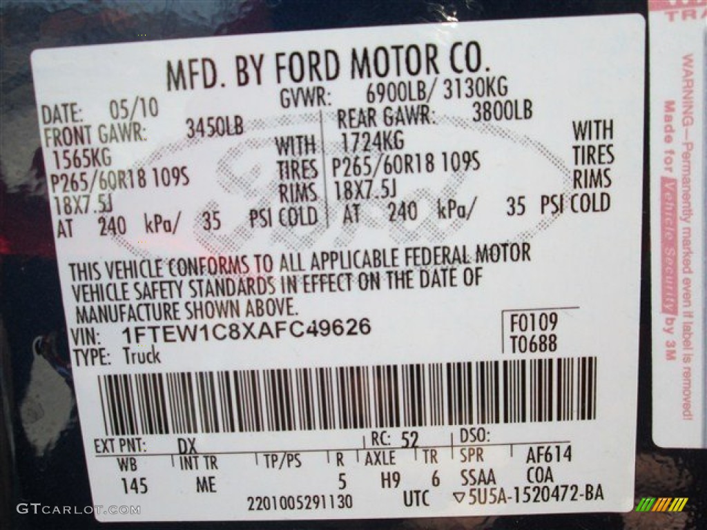 2010 F150 XLT SuperCrew - Dark Blue Pearl Metallic / Medium Stone photo #21