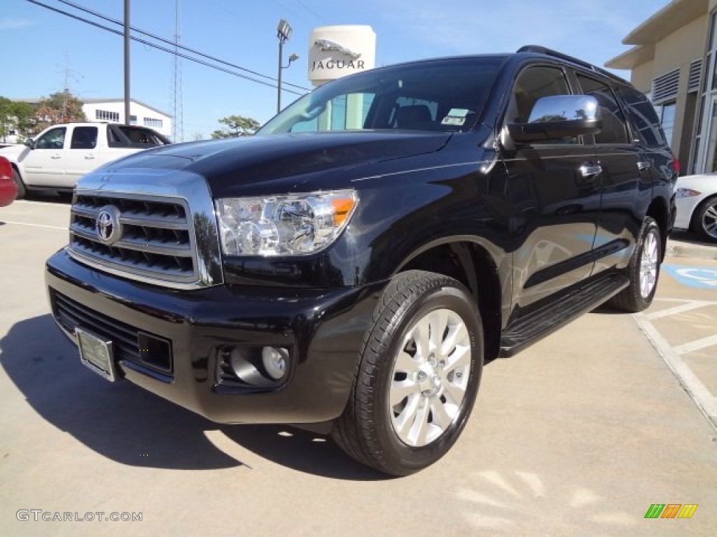 Black 2012 Toyota Sequoia Platinum 4WD Exterior Photo #77454728