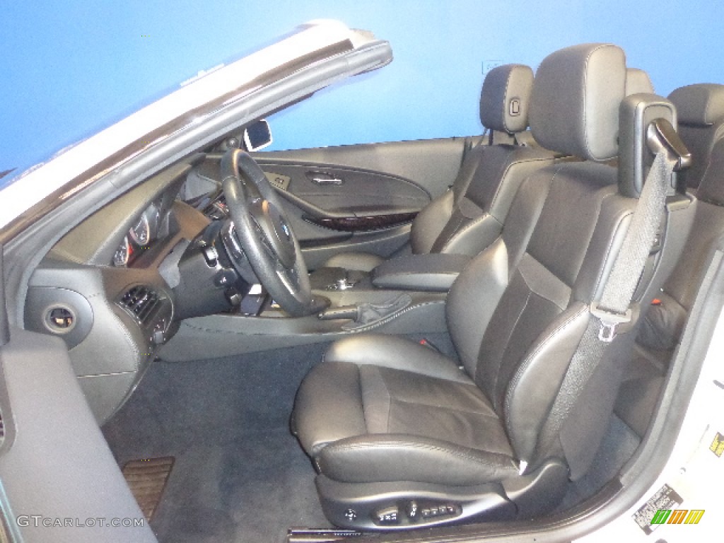 2009 BMW 6 Series 650i Convertible Front Seat Photo #77454842