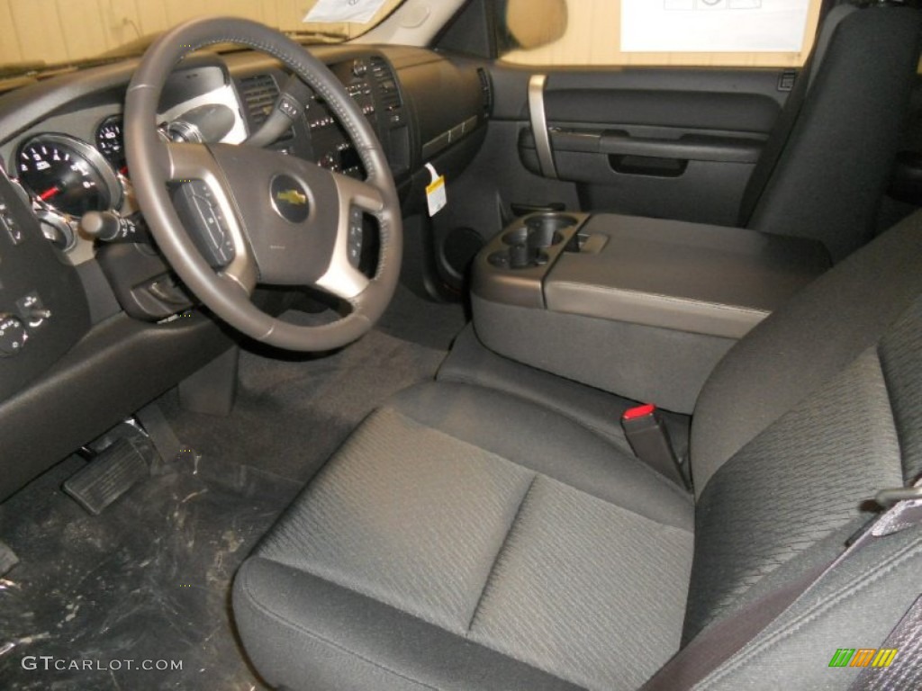 Ebony Interior 2013 Chevrolet Silverado 1500 LT Extended Cab 4x4 Photo #77455024