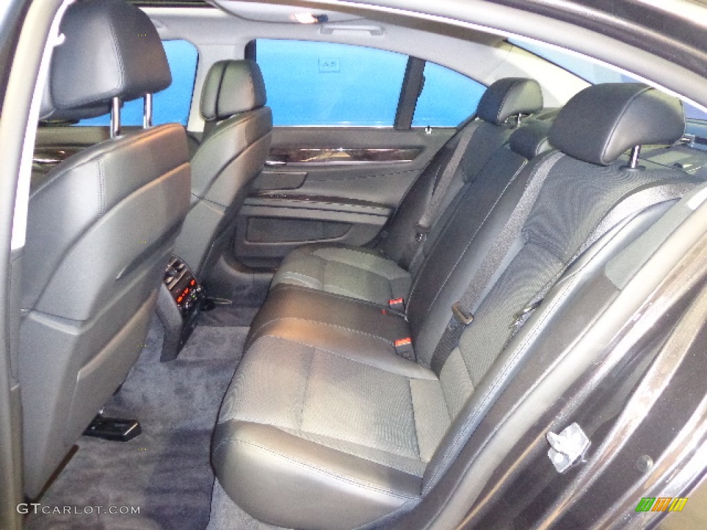 2011 BMW 7 Series 750i xDrive Sedan Rear Seat Photo #77456112