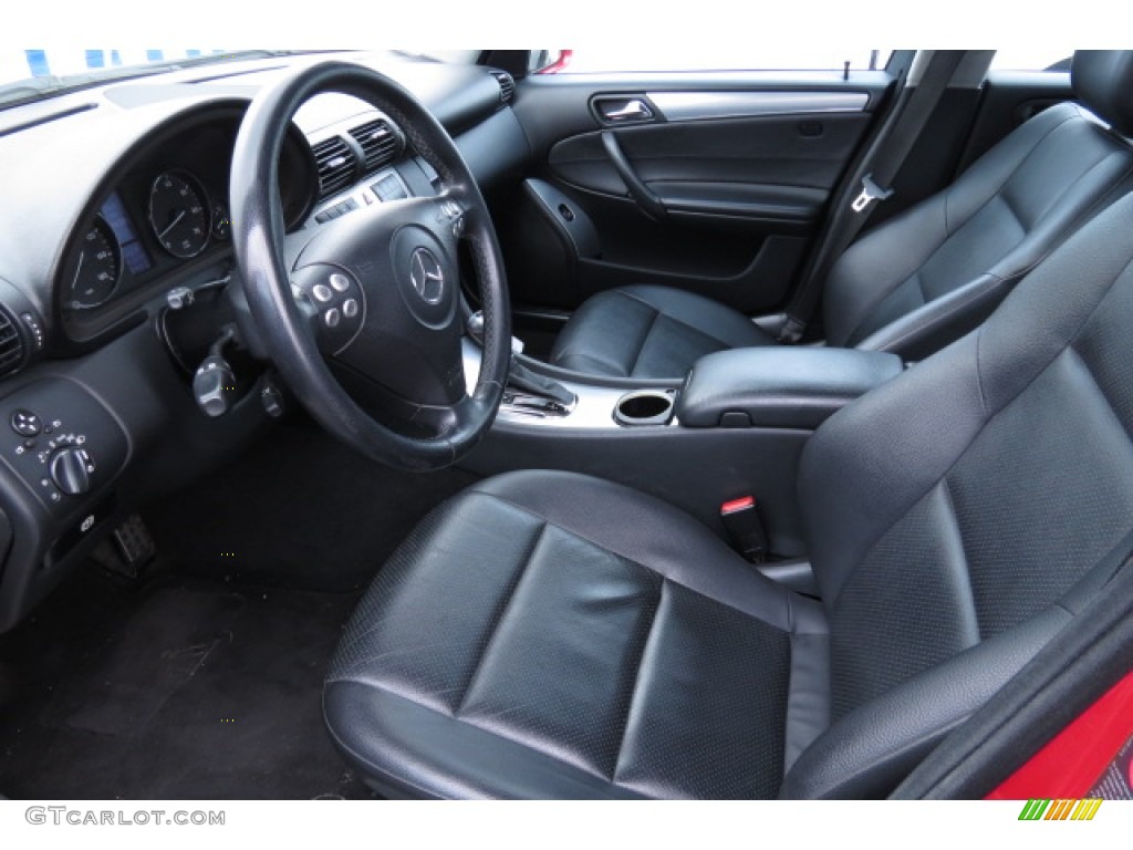 Black Interior 2006 Mercedes-Benz C 230 Sport Photo #77456204