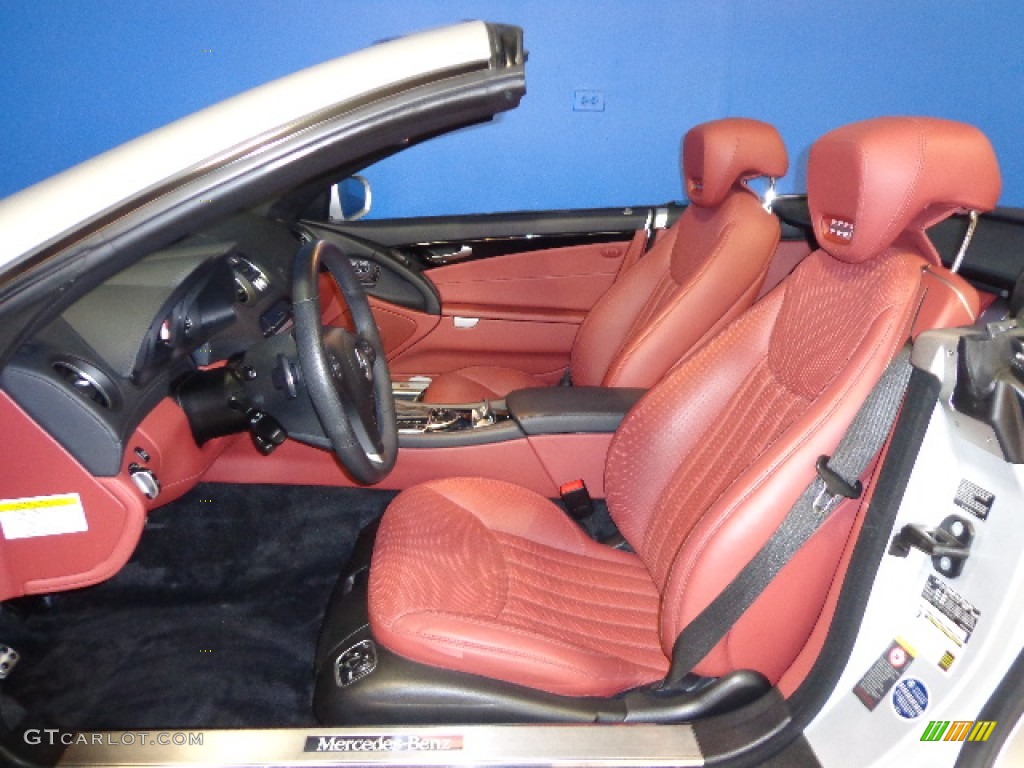 Red Interior 2009 Mercedes-Benz SL 550 Silver Arrow Edition Roadster Photo #77457132