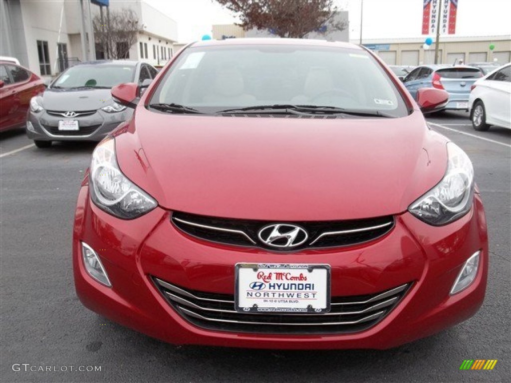 2013 Elantra Limited - Red Allure / Beige photo #1