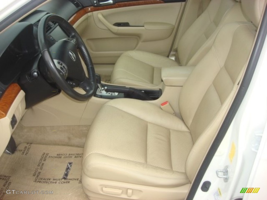 Parchment Interior 2007 Acura TSX Sedan Photo #77457893