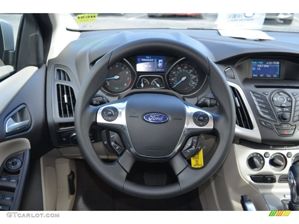 2013 Focus SE Hatchback - Ingot Silver / Medium Light Stone photo #23