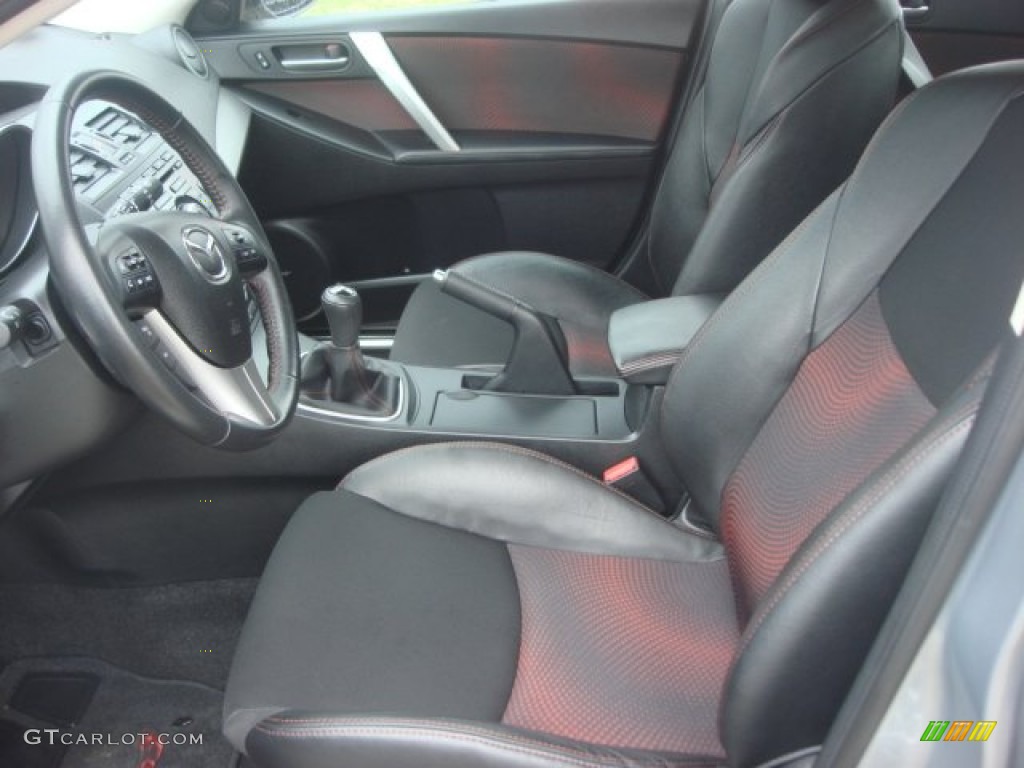 MAZDASPEED Black/Red Interior 2012 Mazda MAZDA3 MAZDASPEED3 Photo #77458885