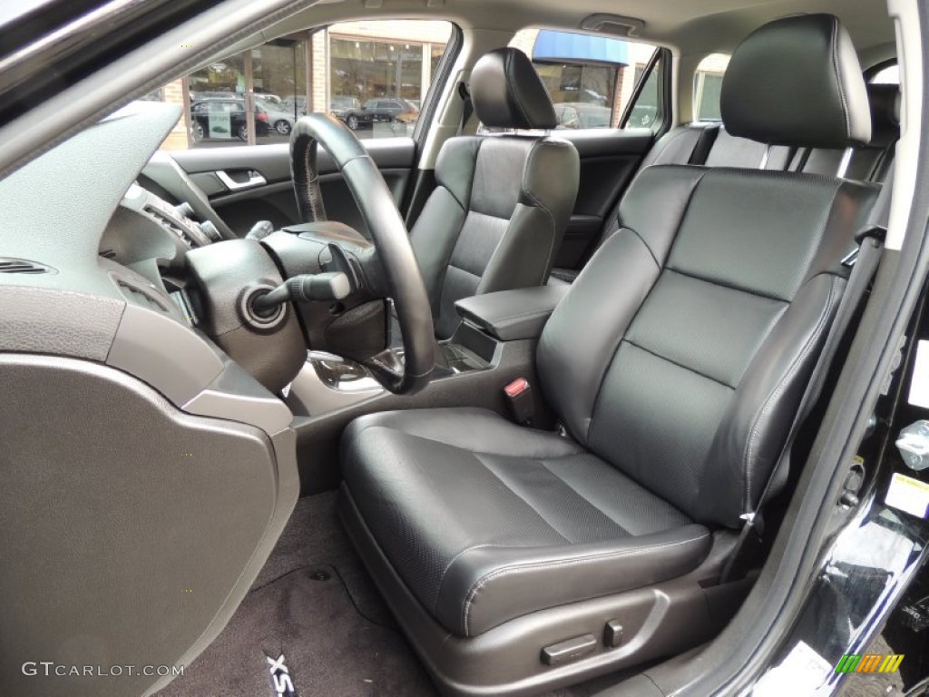 Ebony Interior 2012 Acura TSX Sport Wagon Photo #77459025