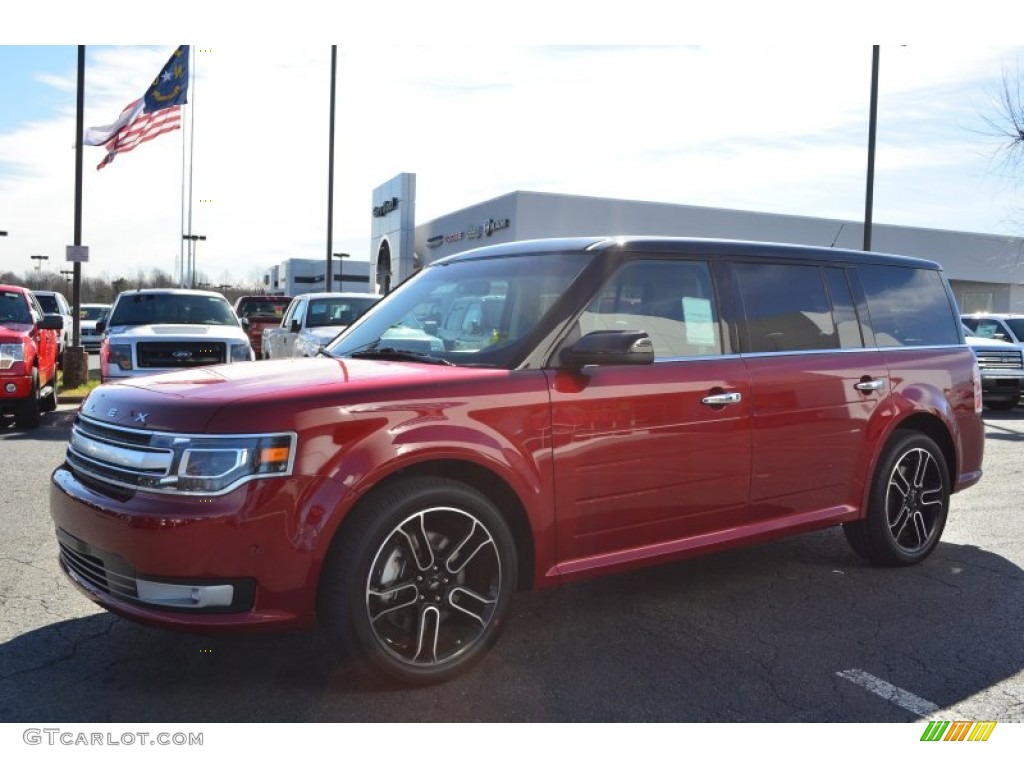 2013 Flex Limited - Ruby Red Metallic / Charcoal Black photo #6