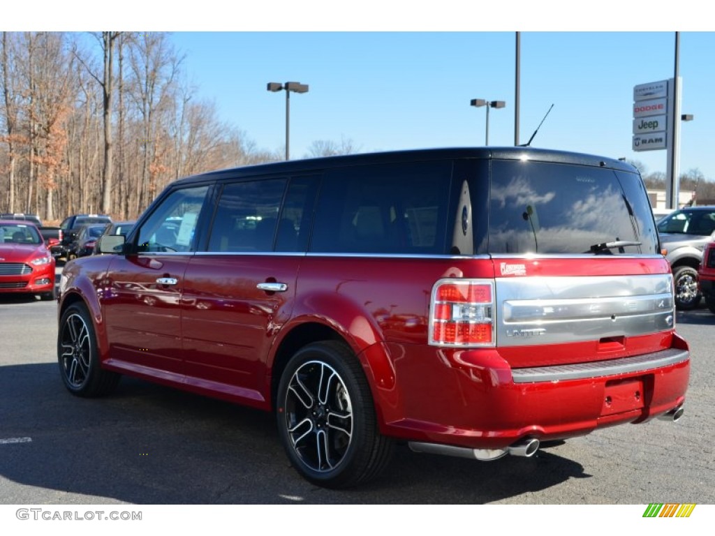 2013 Flex Limited - Ruby Red Metallic / Charcoal Black photo #55