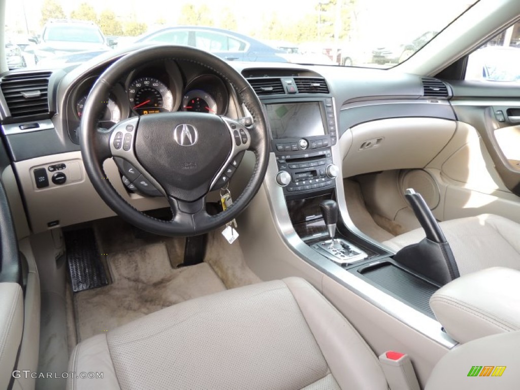 Parchment Interior 2007 Acura TL 3.2 Photo #77461176