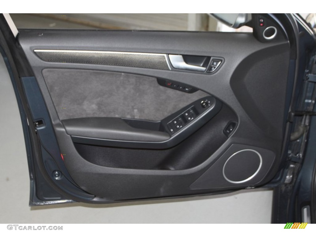 2010 Audi S4 3.0 quattro Sedan Black Door Panel Photo #77461287