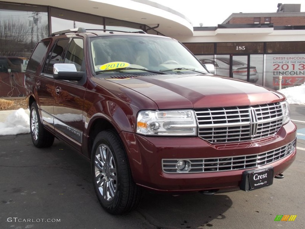 2010 Navigator 4x4 - Royal Red Metallic / Camel photo #3