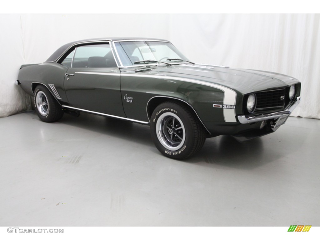 1969 Camaro SS Coupe - Fathom Green / Midnight Green photo #6