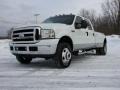 Oxford White - F350 Super Duty Lariat Crew Cab 4x4 Dually Photo No. 3