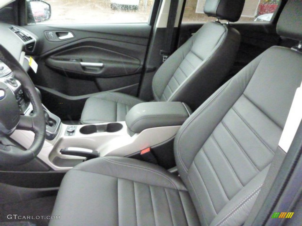 Charcoal Black Interior 2013 Ford Escape SEL 1.6L EcoBoost 4WD Photo #77463888