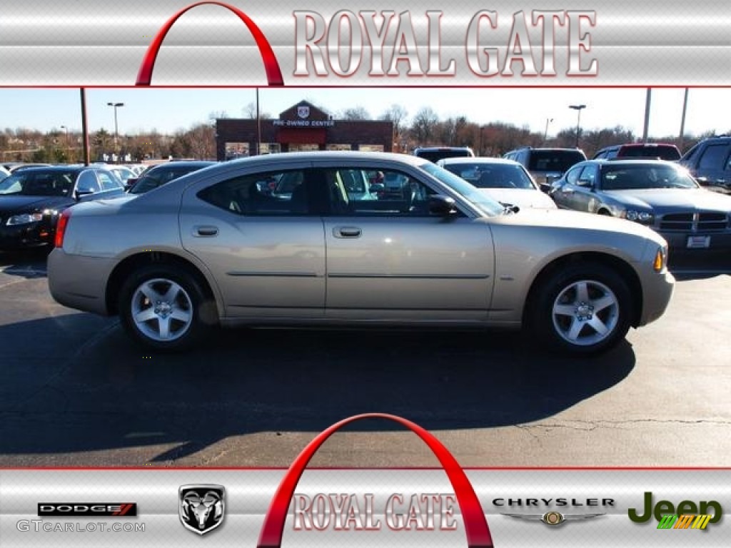 2009 Charger SXT - Light Sandstone Metallic / Dark Slate Gray photo #1