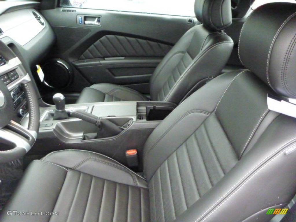 Charcoal Black Interior 2014 Ford Mustang GT Premium Coupe Photo #77464572