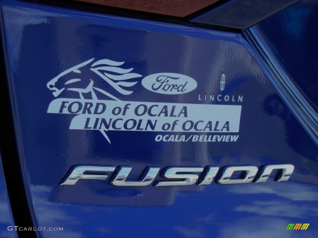 2013 Fusion SE 1.6 EcoBoost - Deep Impact Blue Metallic / Dune photo #4