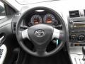 Dark Charcoal 2010 Toyota Corolla S Steering Wheel