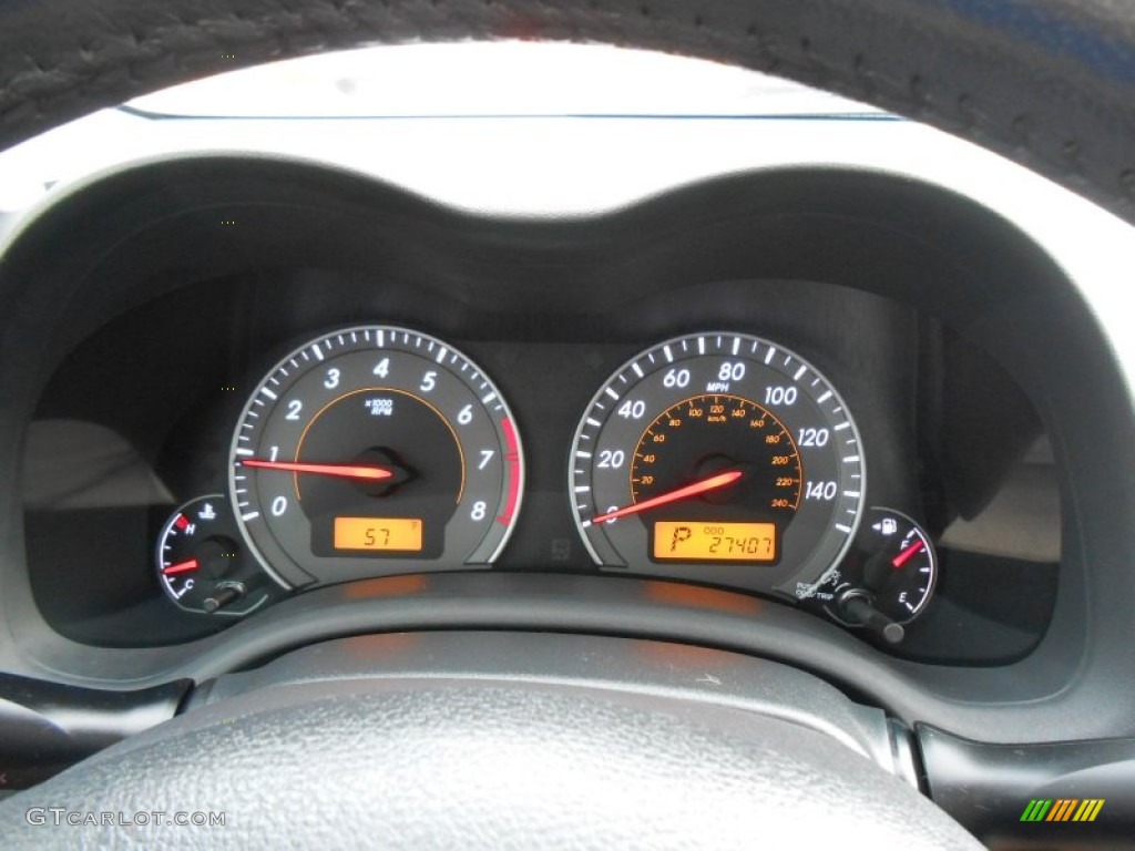 2010 Toyota Corolla S Gauges Photo #77465190