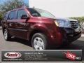 Dark Cherry Pearl 2013 Honda Pilot LX