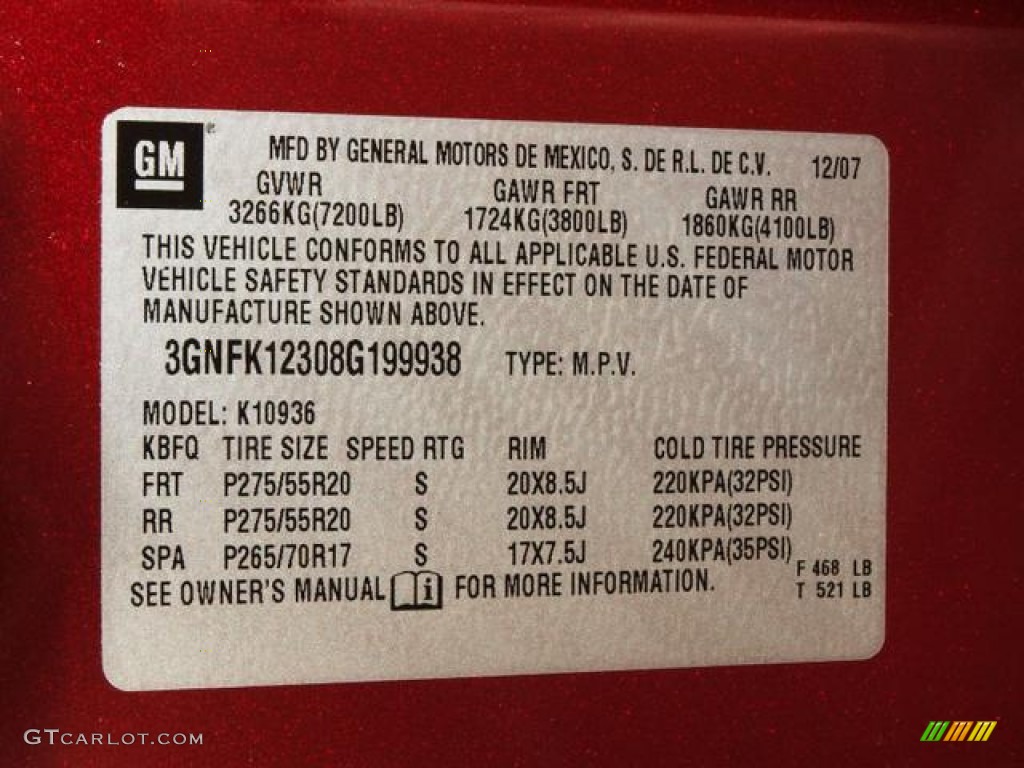 2008 Avalanche LTZ 4x4 - Deep Ruby Red Metallic / Ebony photo #17