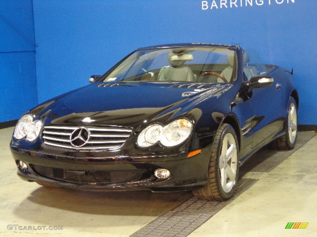 Black 2006 Mercedes-Benz SL 500 Roadster Exterior Photo #77466330