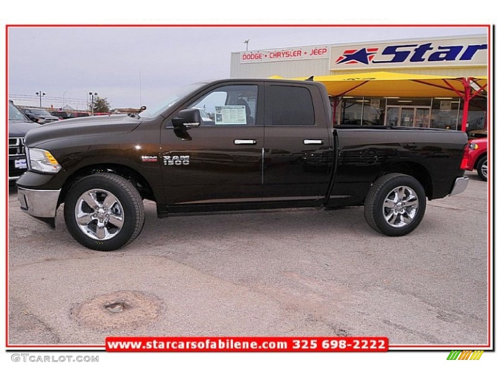 2013 1500 Lone Star Quad Cab 4x4 - Black Gold Pearl / Canyon Brown/Light Frost Beige photo #3