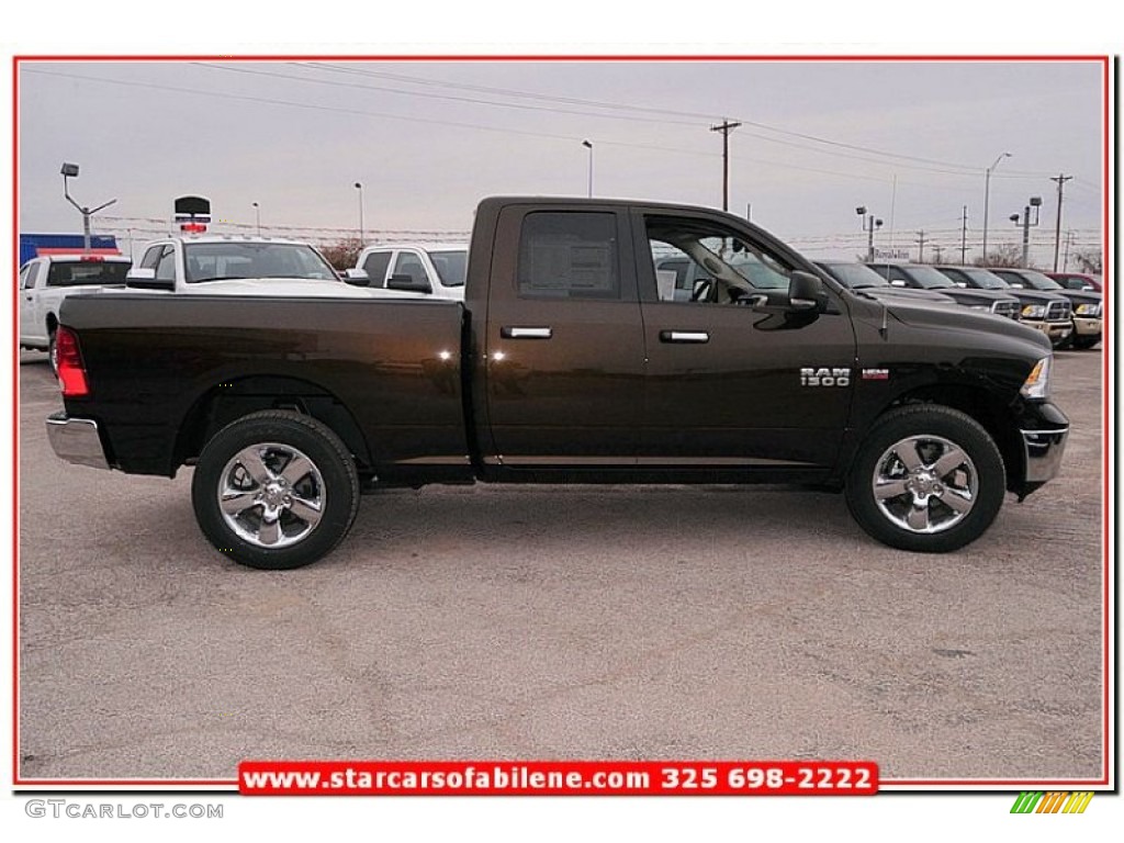 2013 1500 Lone Star Quad Cab 4x4 - Black Gold Pearl / Canyon Brown/Light Frost Beige photo #10