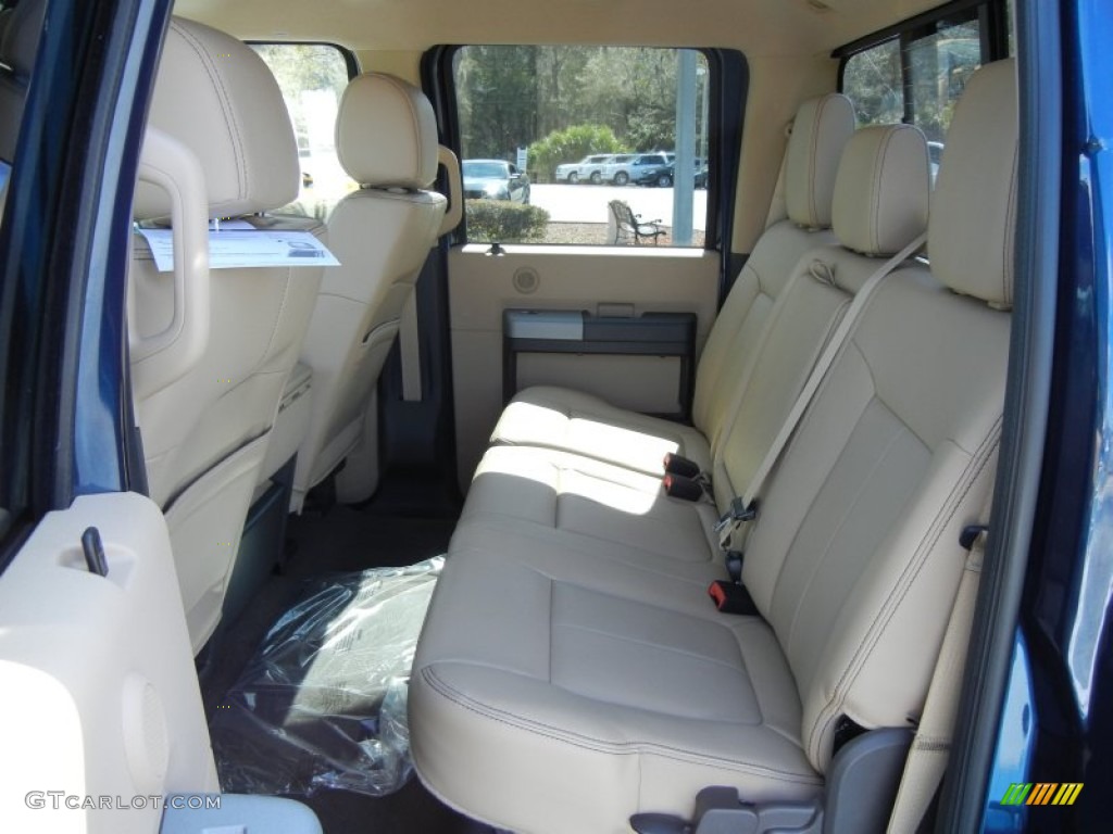 2013 Ford F250 Super Duty Lariat Crew Cab Rear Seat Photo #77466696