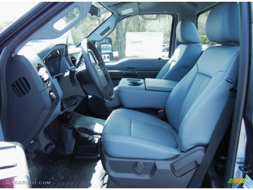 Steel Interior 2013 Ford F250 Super Duty XL Regular Cab 4x4 Photo #77466874