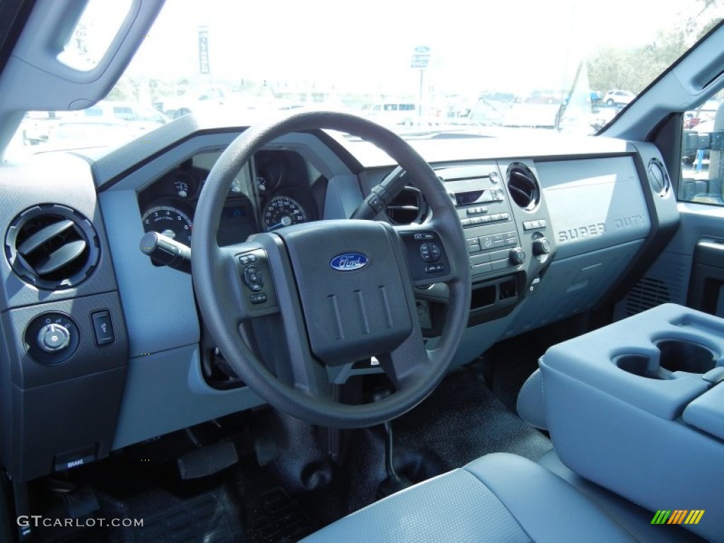 2013 Ford F250 Super Duty XL Regular Cab 4x4 Steel Dashboard Photo #77466888