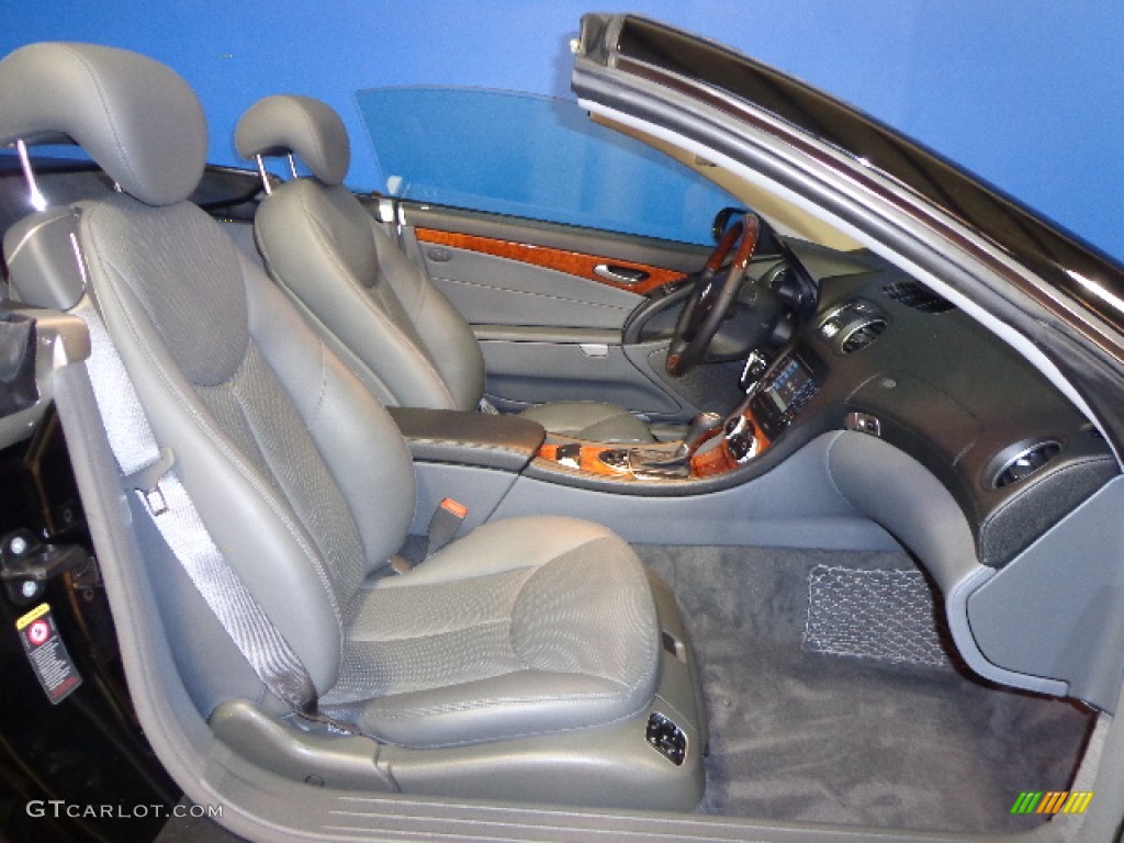 Charcoal Interior 2006 Mercedes-Benz SL 500 Roadster Photo #77466948