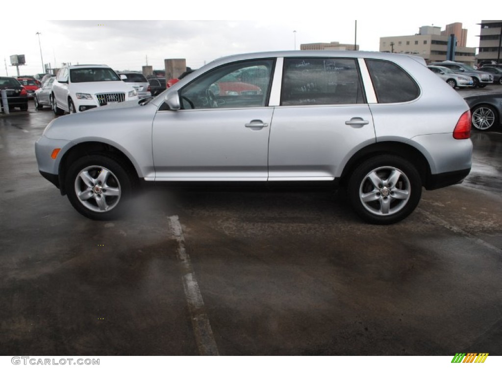 2004 Cayenne Tiptronic - Crystal Silver Metallic / Black photo #4